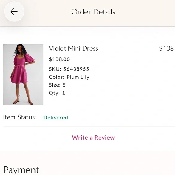 Free People ‘Violet’ Fuchsia Textured Puff-Sleeve Mini Dress - Picture 2 of 7